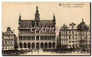 Old Postcard Brussels Grand Place