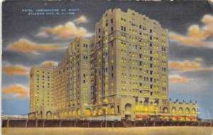 Hotel Ambassador At Night - Atlantic City, New Jersey NJ