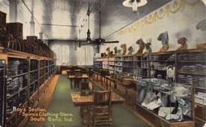 Postcard Boy's Section at Spiro's Clothing Store in South Bend Indiana~125018