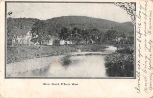 Colrain Massachusetts River Street Scenic View Vintage Postcard AA28759