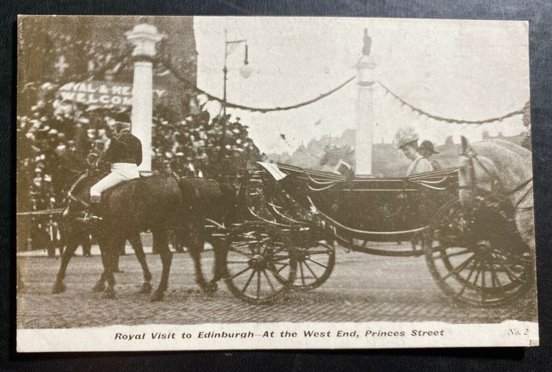 Mint picture postcard England King George V Royal Visit To Edinburgh 