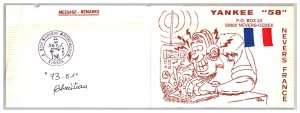 Postcard QSL CB Ham Radio Amateur Card From Nevers France