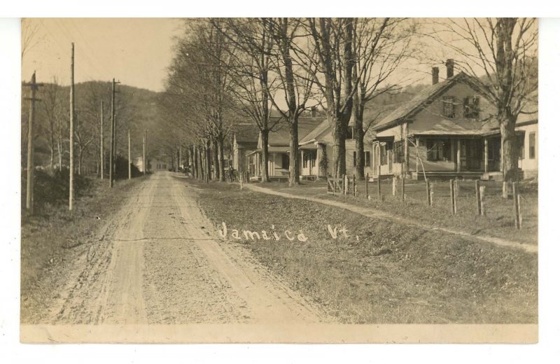 VT - Jamaica. Main Roadway circa 1904   RPPC