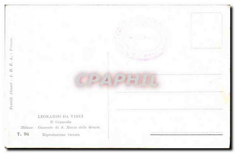 Postcard Former Leonardo da Vinci Cenacolo Convento di Milano S Maria delle G...