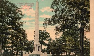 Vintage Postcard 1910 Soldiers Monument Battlefield Tippecanoe Lafayette Indiana