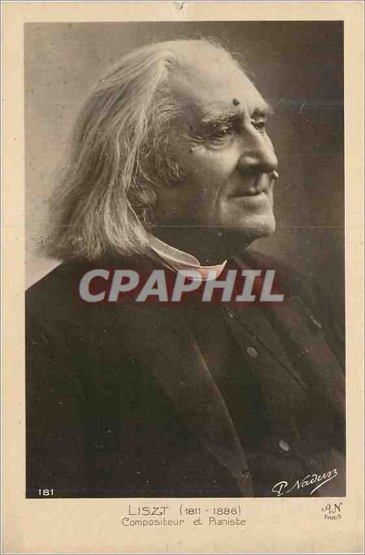 Postcard Old Liszt (1811 1886) Composer and Pianist