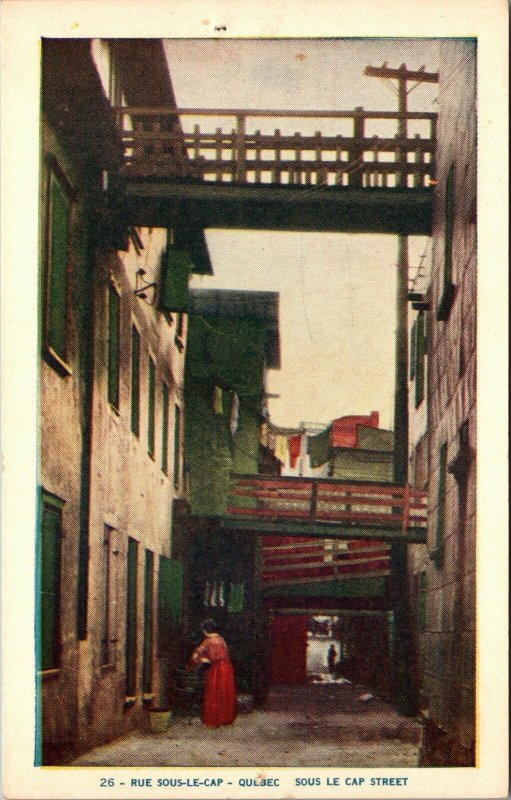 Lot of 7 : QUEBEC CANADA VINTAGE UNPOSTED CARTE POST GREAT COLORS! Postcards