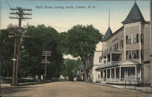 Lisbon NH Main St. South c1910 Postcard 