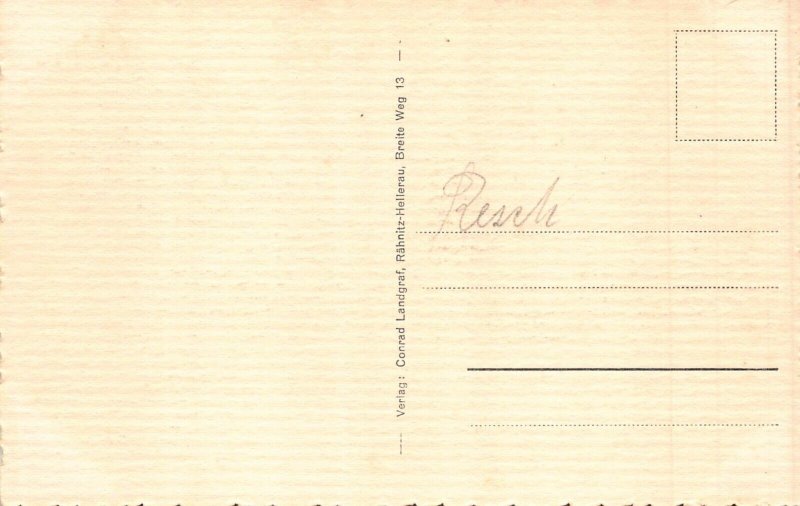 L113 Germany Hellerau Gruner Zipfel und Pillnitzerweg postcard