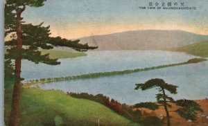 Vintage Postcard 1900's The View Of Amanohashidate Art Nature Painting Artwork