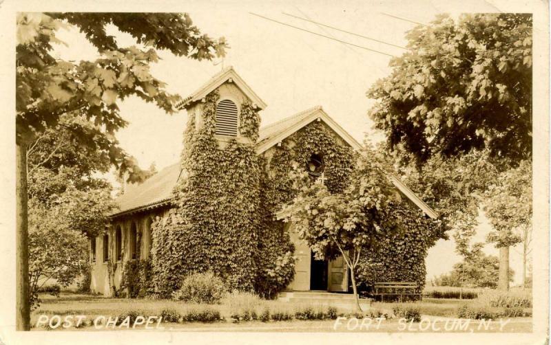 NY - Fort Slocum. Post Chapel    *RPPC