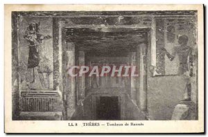 Postcard Ancient Egypt Thebes Egypt Tomb of Ramses