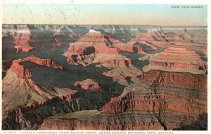 Vintage Postcard 1920s Looking Northeast from Mojave Point Grand Canyon Park ARI