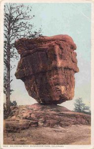 Balanced Rock Mushroom Park Colorado 1910s Phostint postcard