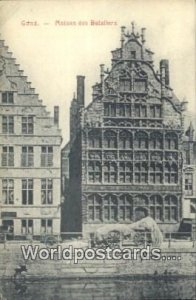 Maison des Bateliers Gand Belgium Postcard