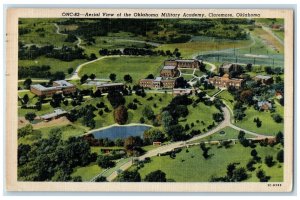 1956 Aerial View Of The Oklahoma Military Academy Claremore Oklahoma OK Postcard