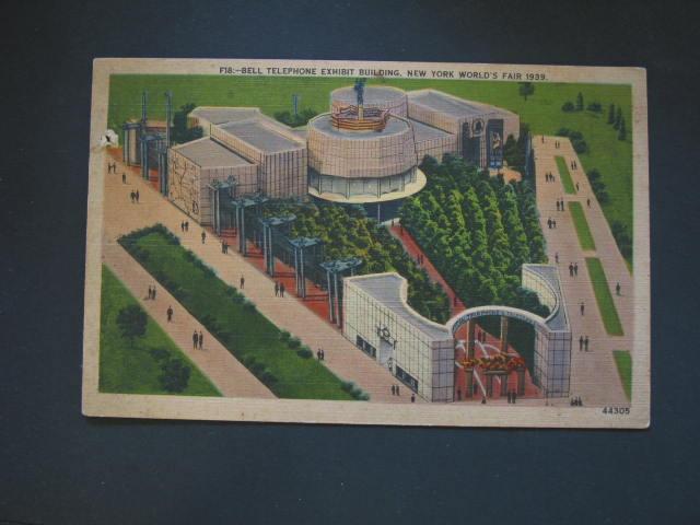 NY World's Fair 1939 Telephone Postcard