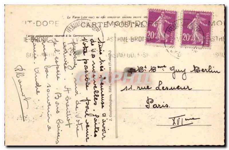 Mont Dore road Bourboule (landscape)