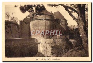 Old Postcard Brest the castle