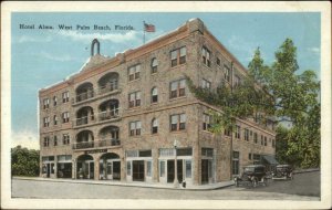 West Palm Beach FL Hotel Alma c1920 Postcard