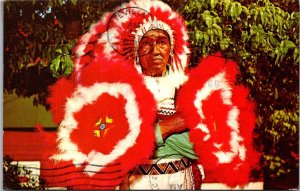 Indian Chief Cherokee Indian Reservation Cherokee North Carolina 1977