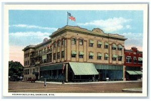 c1920's Keenan Building Exterior Roadside Sheridan Wyoming WY Unposted Postcard
