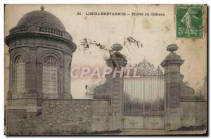 Postcard Old Limeil Brevannes Entree Du Chateau