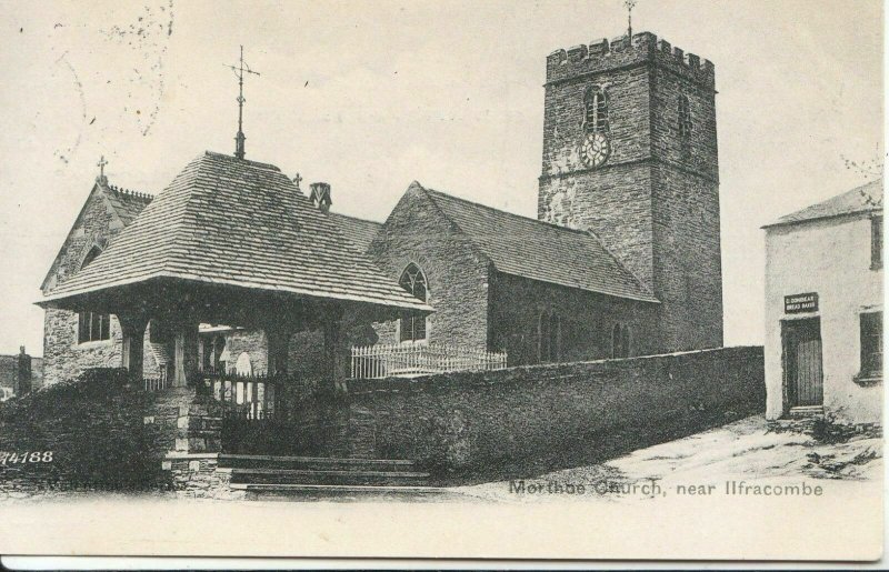 Devon Postcard - Morthoe Church - Ilfracombe - Ref ZZ3903