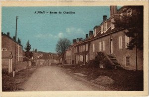 CPA AUNAY Route de CHATILLON Nievre (100239)