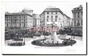 Italy - Italy - Genoa - Genoa - Piazza Corvetto -Carte Old Post