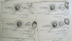 1870s-1890s LOT of 31 PHILADELPHIA BANKS ANTIQUE STATEMENT CARDS POSTCARDS