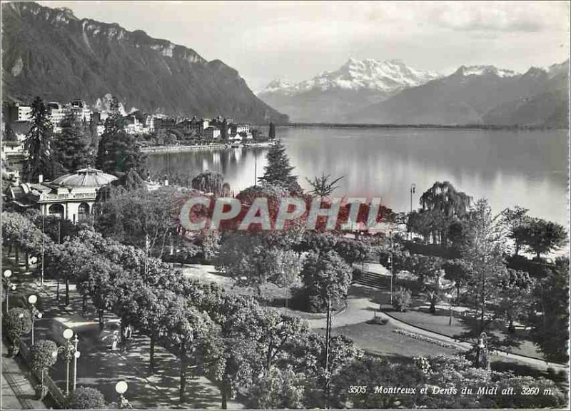 Modern Postcard Montreux Denis du Midi