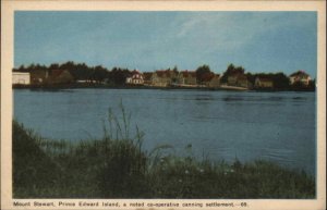 Mount Stewart Prince Edward Island PEI Canning Settlement Vintage Postcard