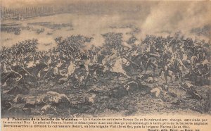 Lot281 panorama de la bataille de waterloo military postcard  belgium war