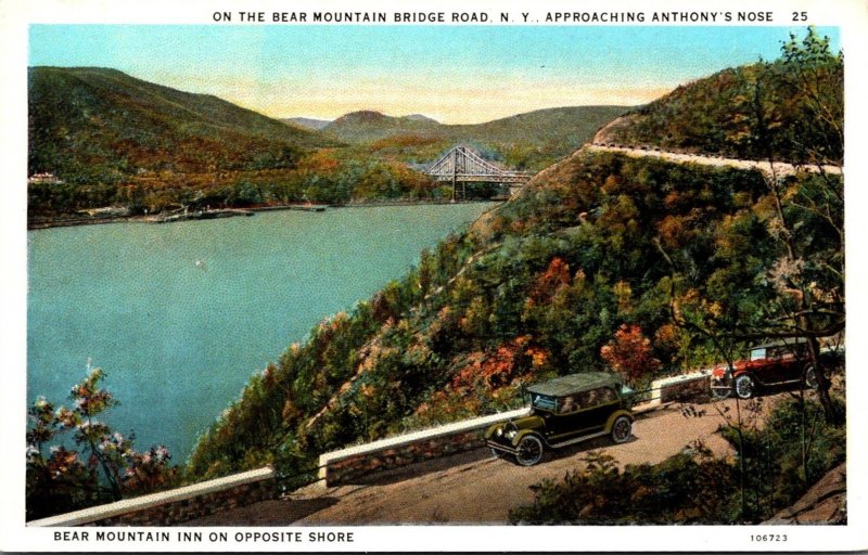 New York Bear Mountain Bridge Road Approaching Anthony's Nose