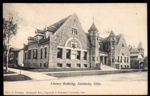 22820) Ohio SANDUSKY Library Building - pm1907 - Divided Back