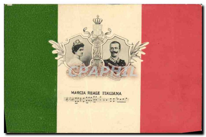 Old Postcard Marcia Reale Itallana