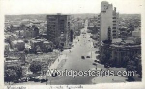 Avenida Agraciada Montevideo Uruguay, South America Writing on back 