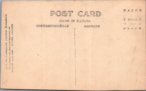 RPPC Postcard Canada Consolation Lake + Mt Bident Banff Canada