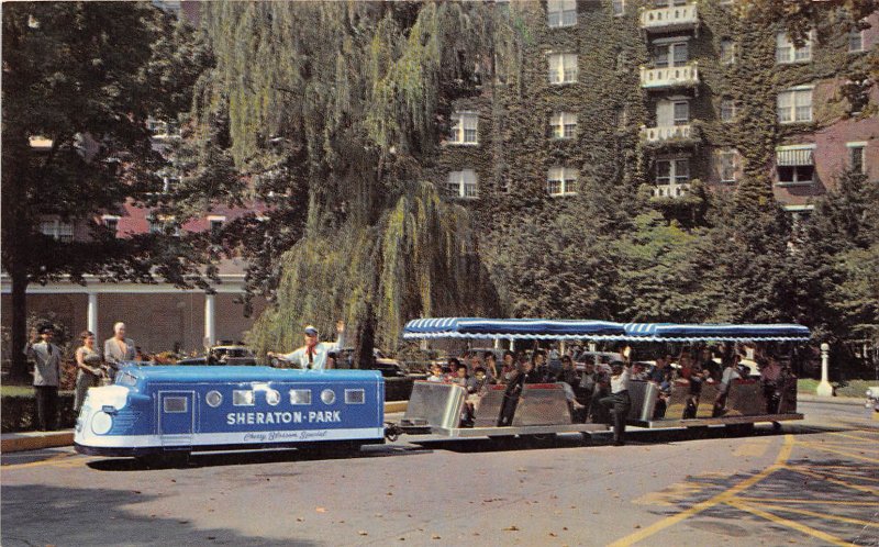 Washington DC 1968 Postcard Sheraton-Park Hotel & Motor Inn Train