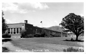 RPPC - Oroville, Washington - A view of the Oroville High School - c1950