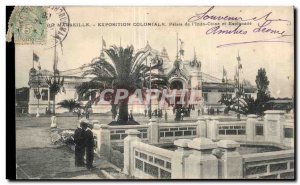 Old Postcard Marseilles Colonial Exhibition in 1922 Palace of Indochina and e...