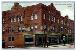 1907 United States Post Office Building East Boston Massachusetts MA Postcard