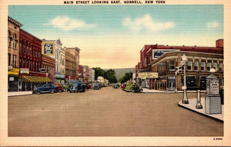 New York Hornell Main Street Looking East