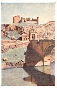 Fuente de Alcontara y Castillo de San Servando Toledo Spain Unused 