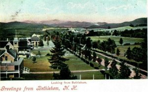 c1905 Greetings From Bethlehem New Hampshire NH Unposted Antique Postcard 