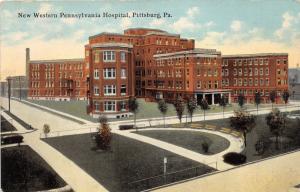 Pittsburgh Pennsylvania~New Western Pennsylvania Hospital~Large Garden~1911 Pc