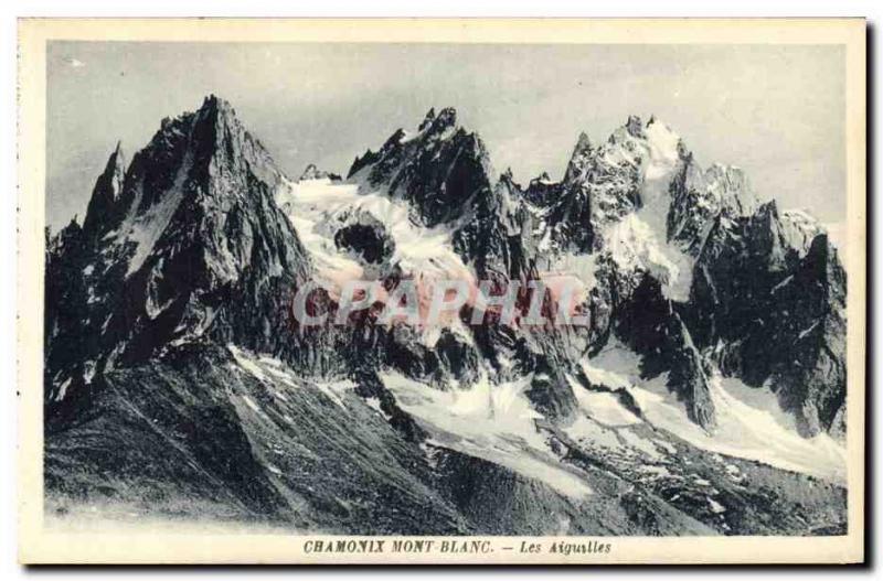 Old Postcard Chamonix Needles