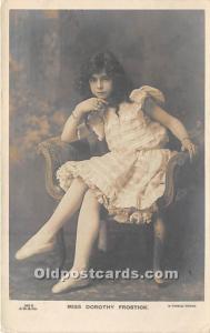 Miss Dorothy Frostick Theater Actor / Actress Unused 