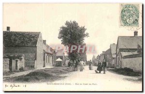 Sainte Genevieve Old Postcard Camp Street from the well